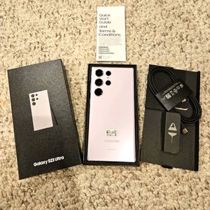 New Samsung Galaxy S23 Ultra SM-S918U - 256GB - Lavender (Veriz